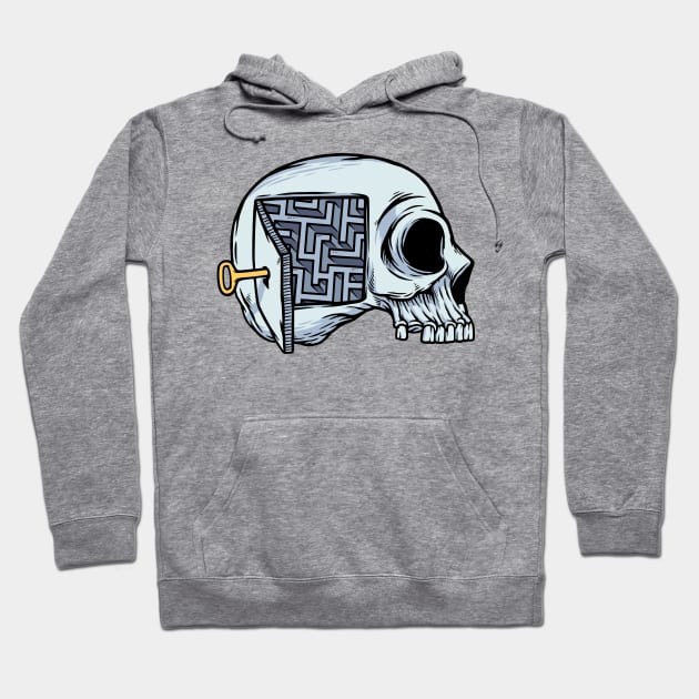 puzzle in the skull Hoodie by gunaone design